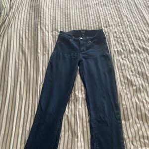 PAIGE Skyline Skinny Dark Indigo Jeans